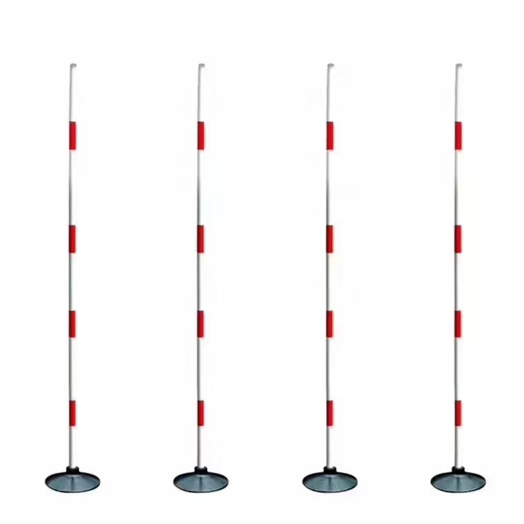 1.8M Red And White Pole +2Kg Rubber Base