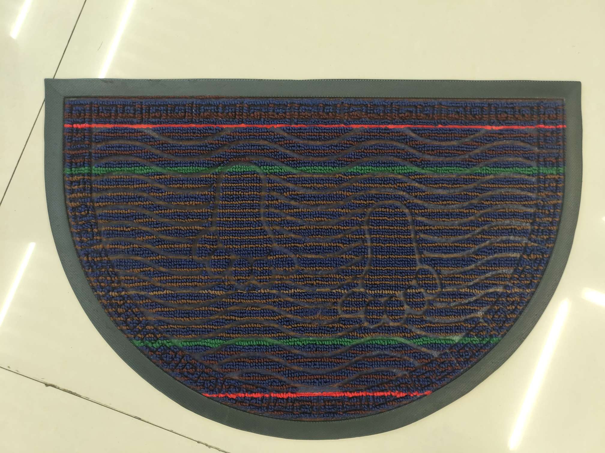 Color-striped anti-slip floor MATS, hotel entrance foot MATS, outdoor commercial dust-removing door MATS, waterproof carpets outside the entrance door Specification image