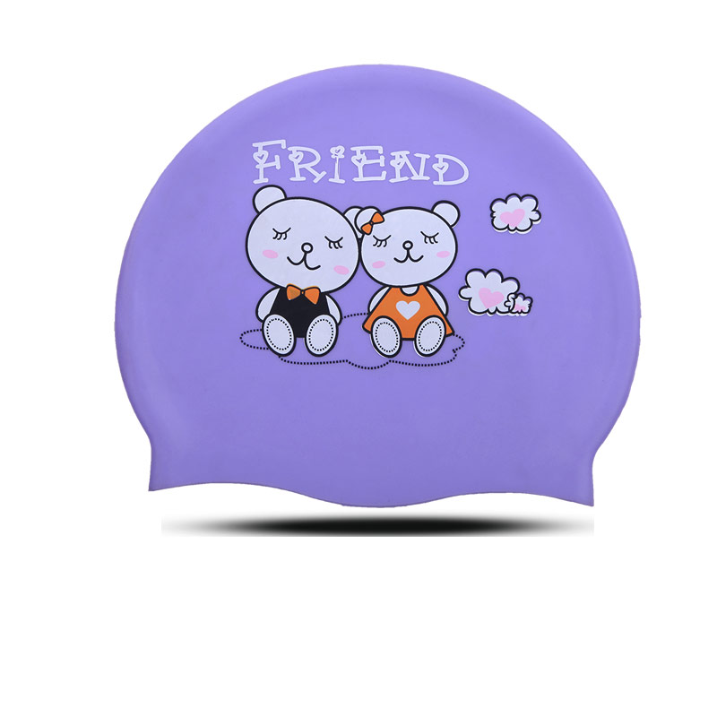 卡通人物 紫泳帽