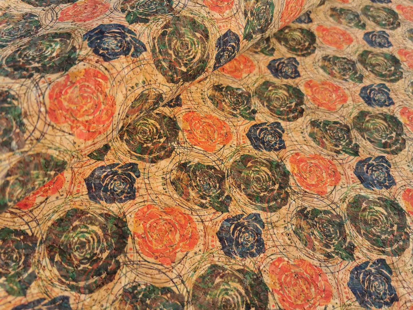 Corcho ecológico natural impreso sin olor fábrica directa cuero Specification image