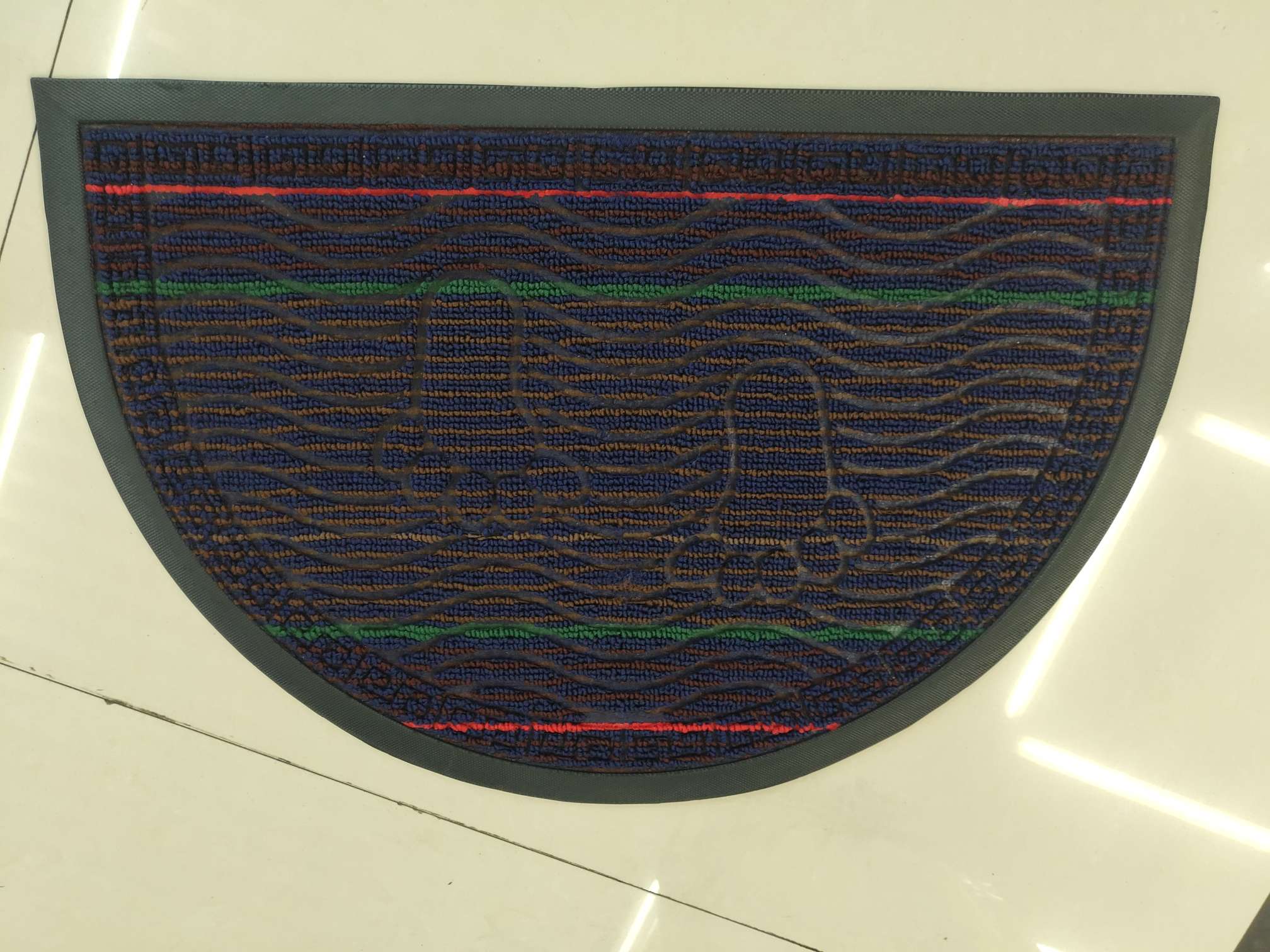 Color-striped anti-slip floor MATS, hotel entrance foot MATS, outdoor commercial dust-removing door MATS, waterproof carpets outside the entrance door details Picture