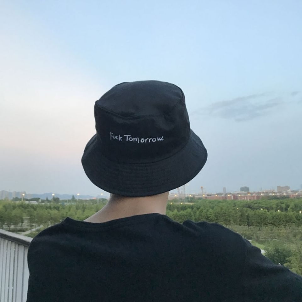 ulzzang渔夫帽男女街头欧美潮牌帽街舞防晒纯色盆帽秋冬帽子男士详情图8