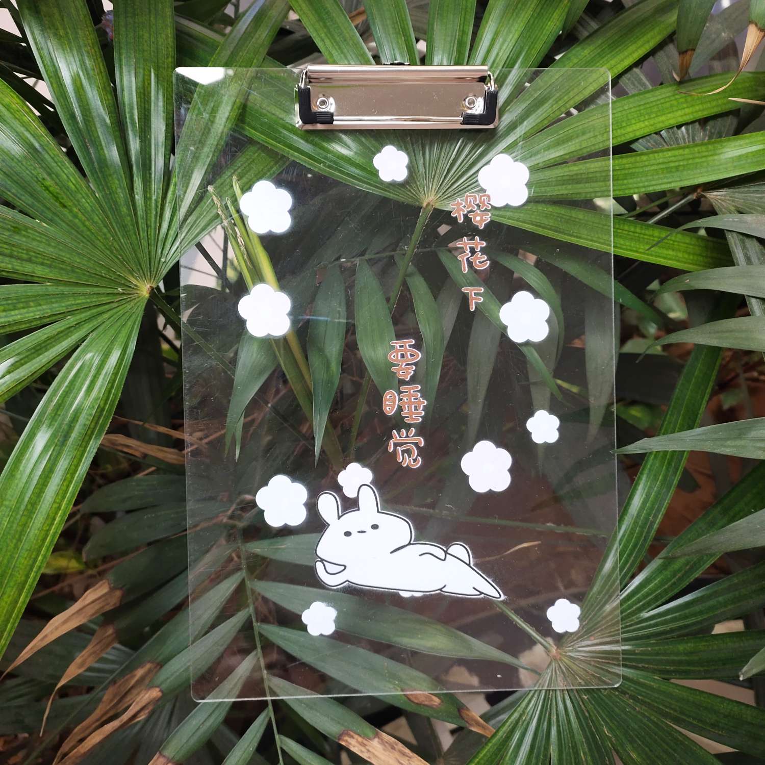 The flower rain is as follows: PS acrylic sheet clips details Picture