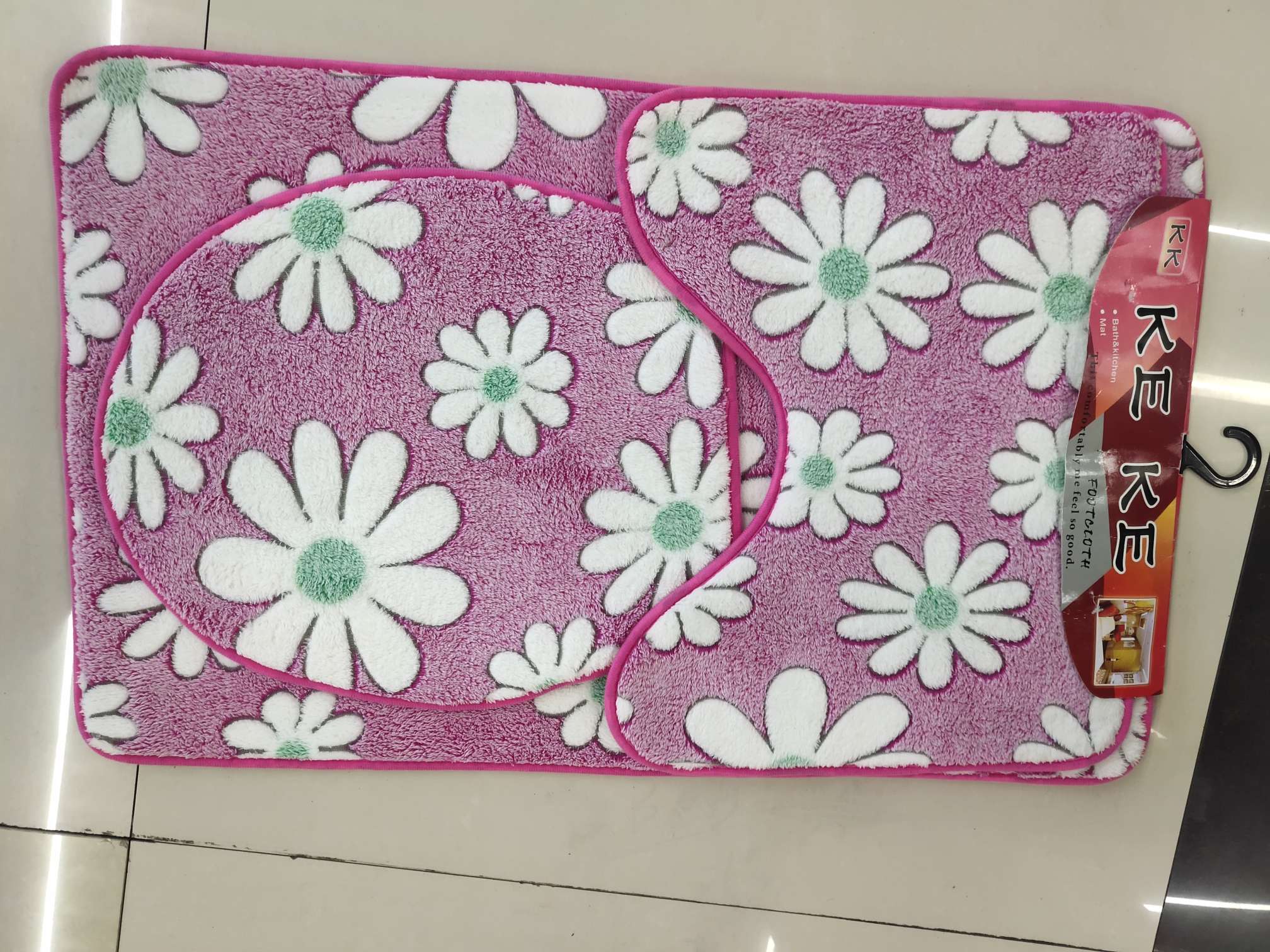 Coral velvet three-piece set