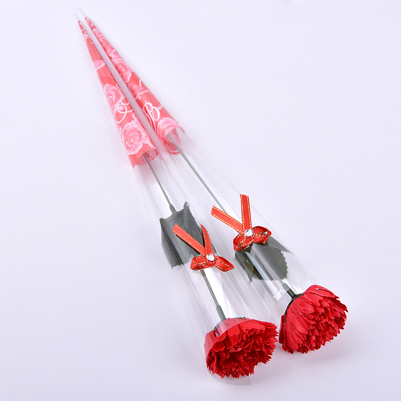 Creative soap flower gifts for Teachers' Day: Bear rose handicrafts, soap flower decorative gifts details Picture