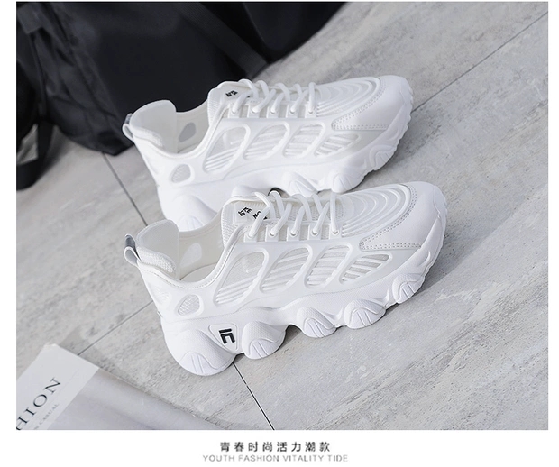 Hollowed-out 2020 Summer new breathable mesh dad shoes for women, Korean style versatile sports shoes, and women's ins student shoes