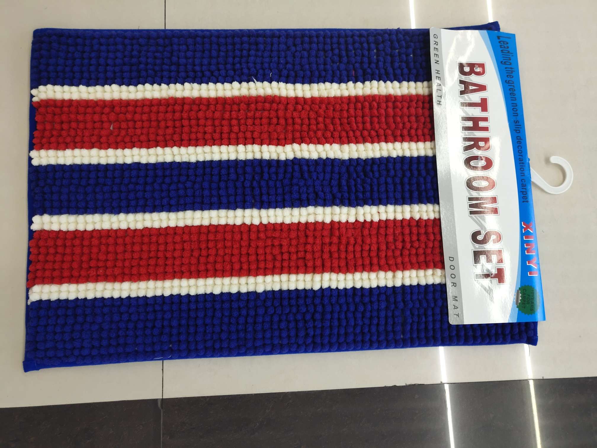 Ultra-fine color strip outdoor anti-slip floor mat, hotel entrance foot mat, outdoor commercial dust-removing door mat, waterproof carpet outside the entrance door