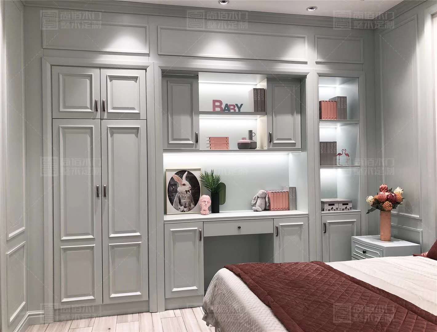Shang Bai wooden door · Whole wood custom MDF material mixed oil Good time children's Room (whole wood)