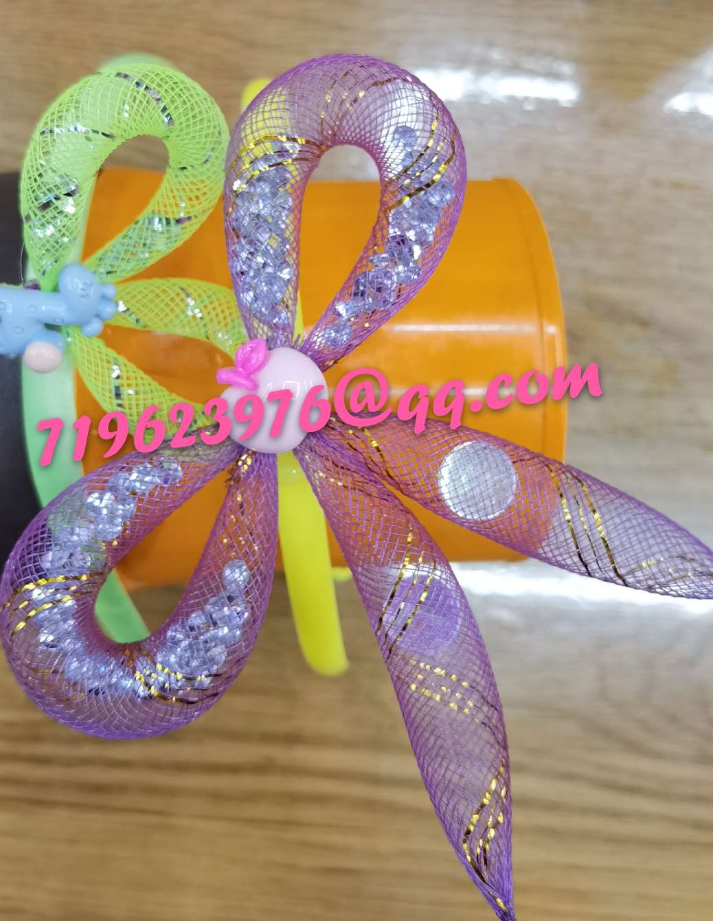 Elastic gauze factory direct selling headband accessories accessories box decorative flowers full figure