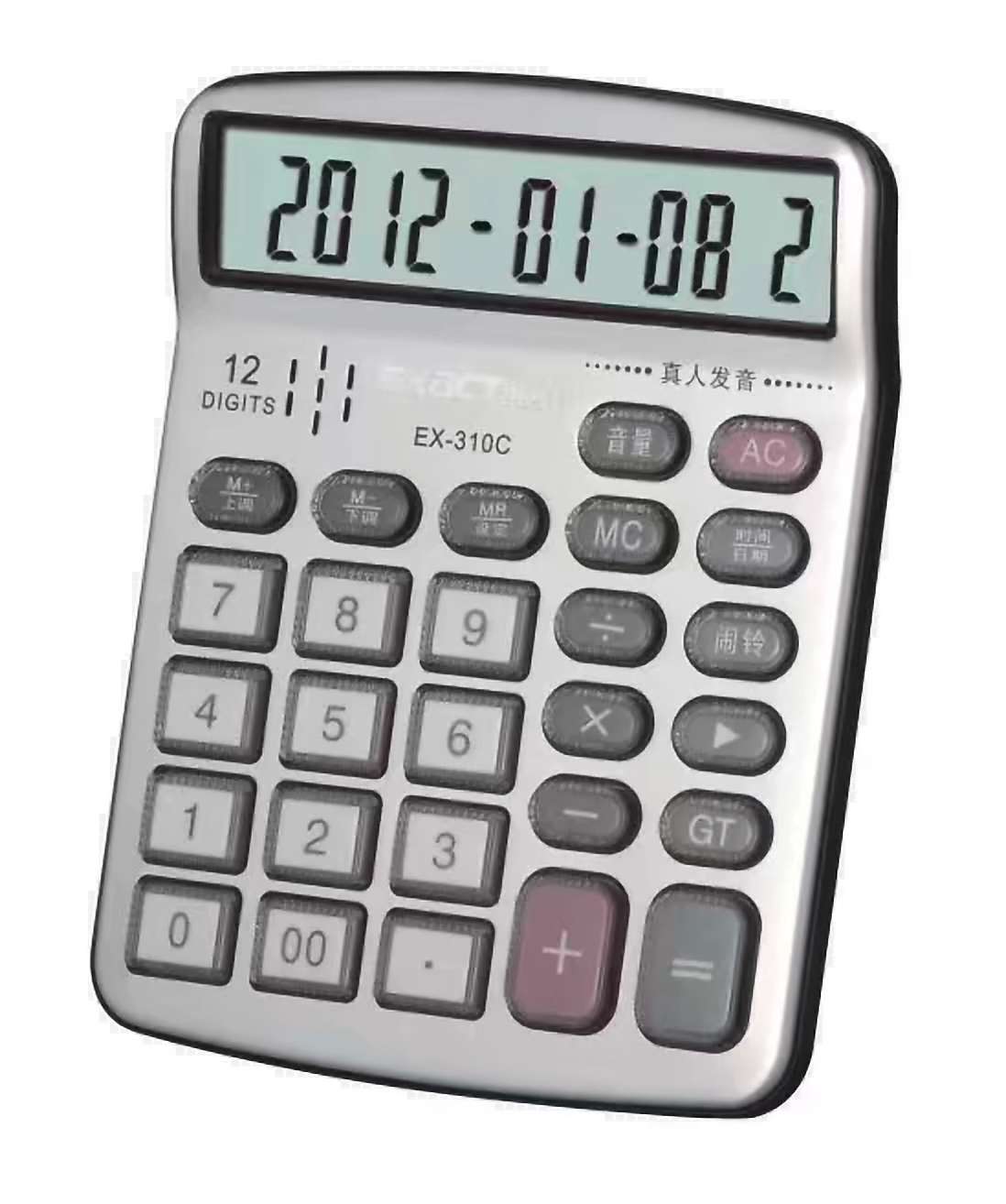 Elote Voice Calculator EX-310C medium human voice 12-digit keystroke music calculator