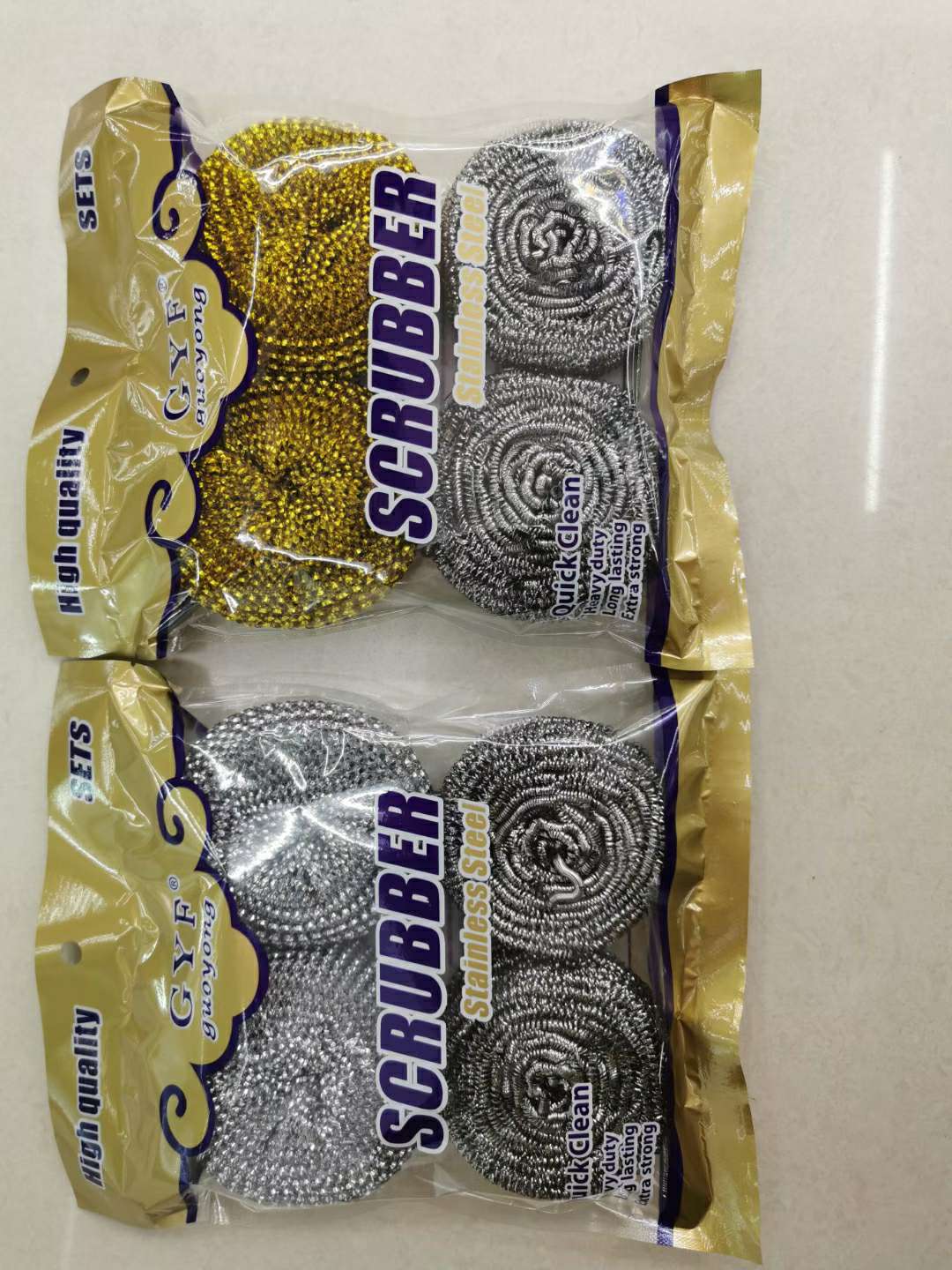 厂家直销国勇清洁球，货号H873，2P清洁球+2P PET套装清洁球，洗锅球