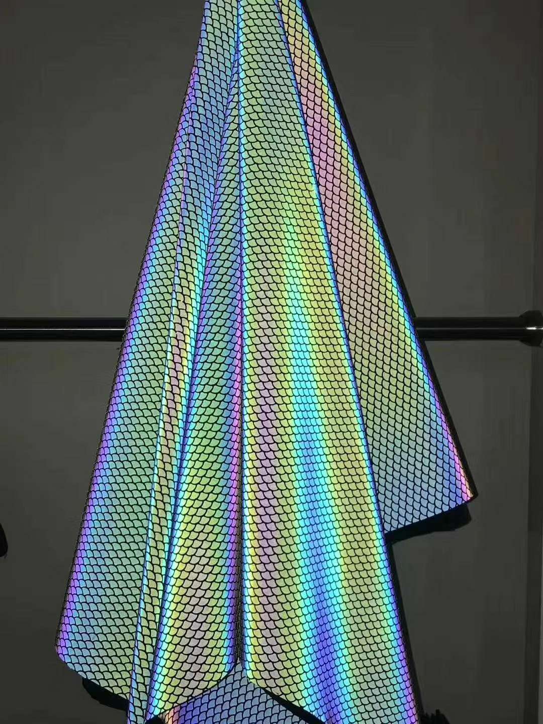 Reflective fabric, color-changing gray No. 1