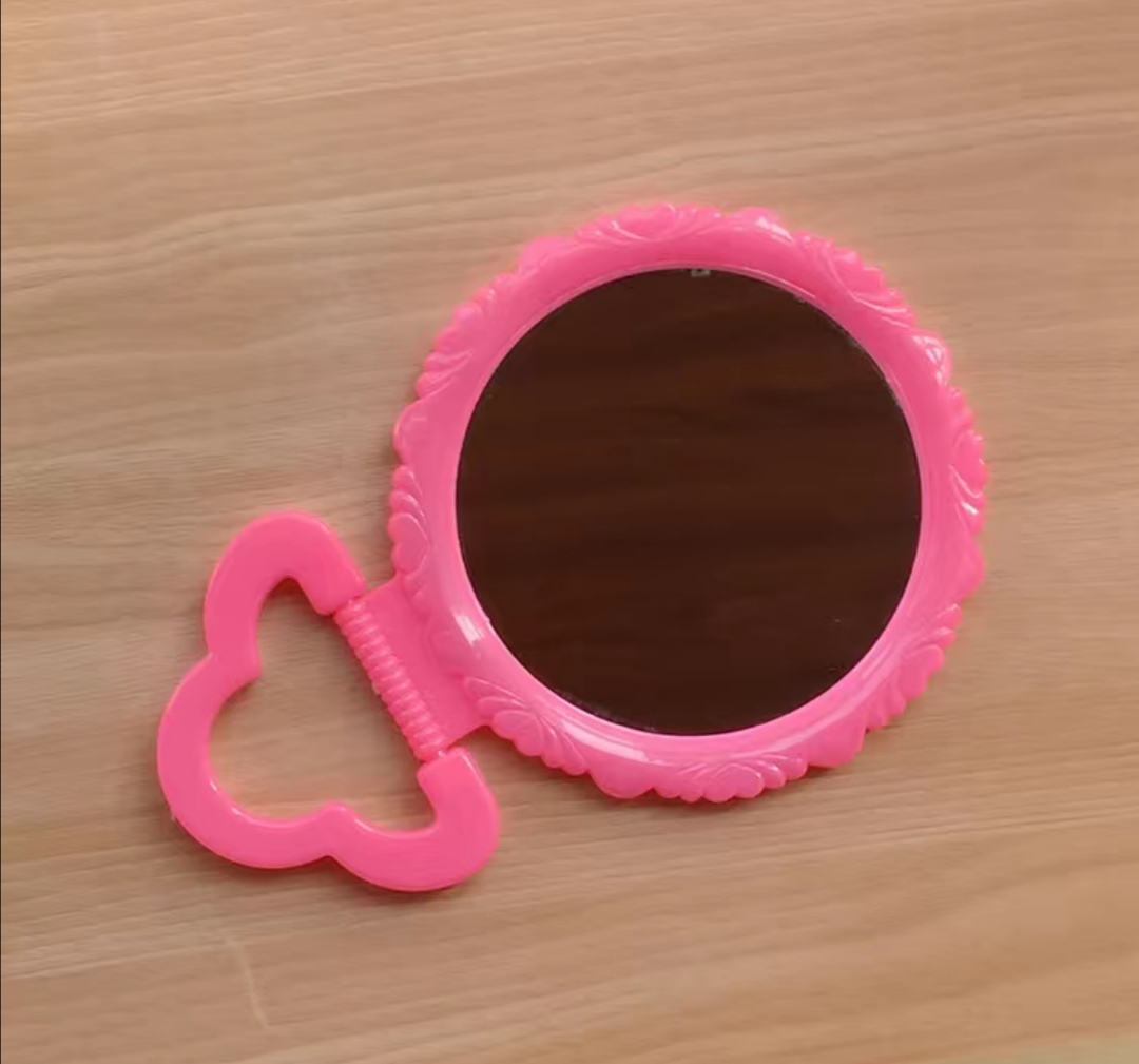 台式宿舍化妆镜桌面家用卫生间挂墙女折叠小镜子便携梳妆镜台镜子细节图