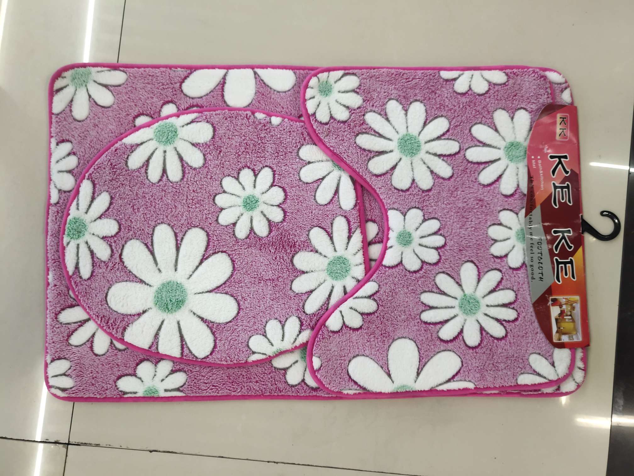 Coral velvet three-piece set details Picture