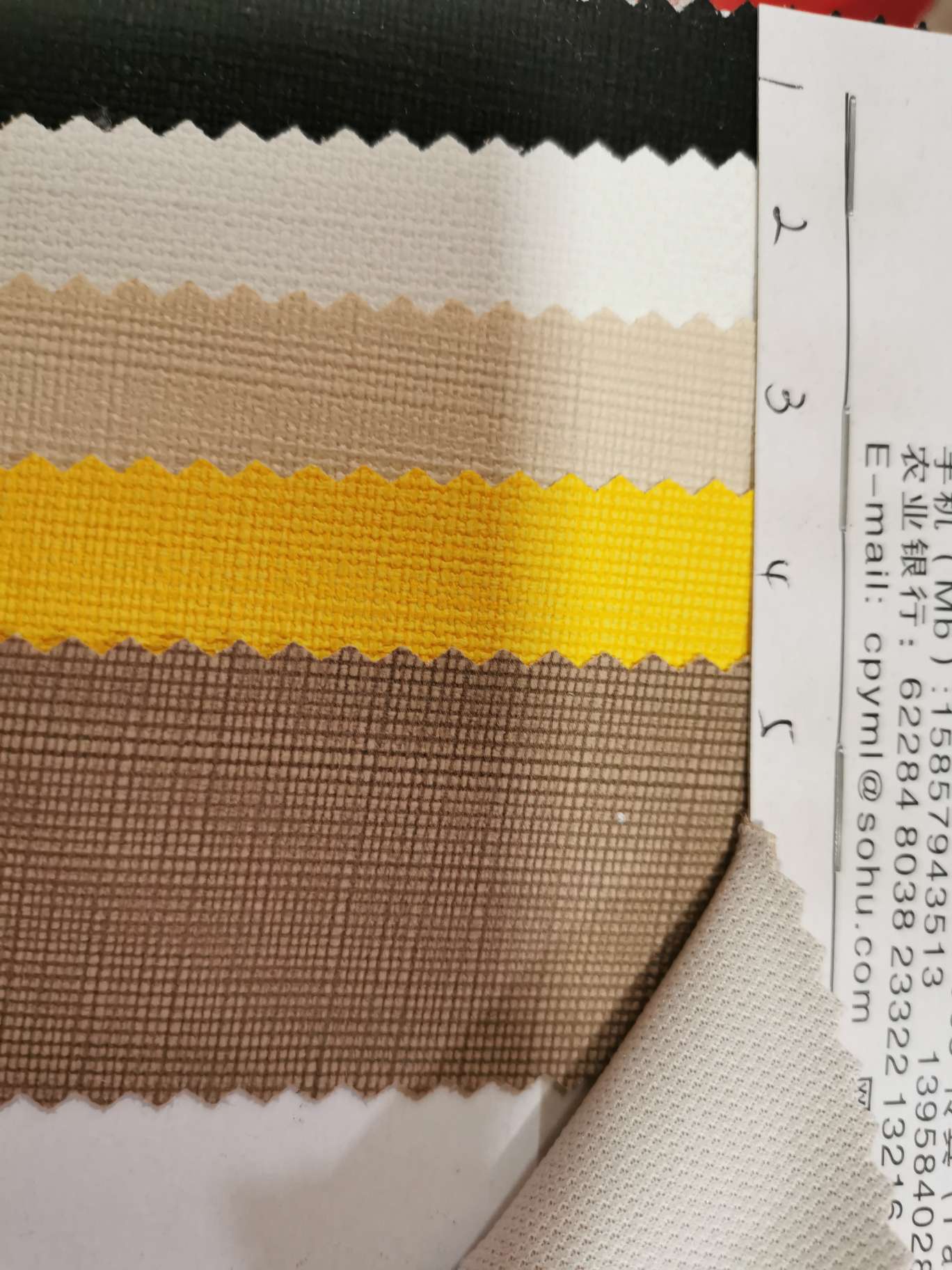 153 Imitation fabric texture Decorative Leather furniture leather factory direct sales details Picture