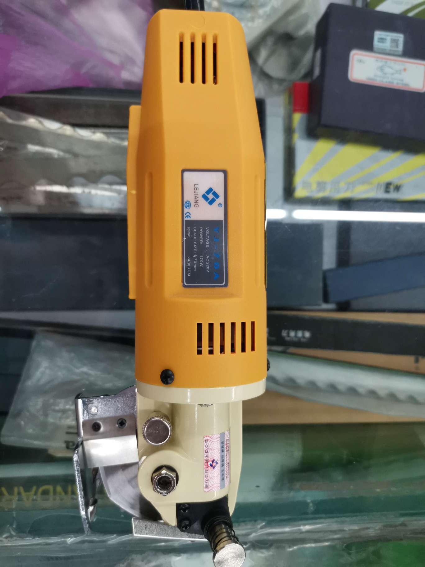 Lejiang 70 type micro-cutting machine, Lejiang 70 type circular knife handheld fabric cutting machine Specification image