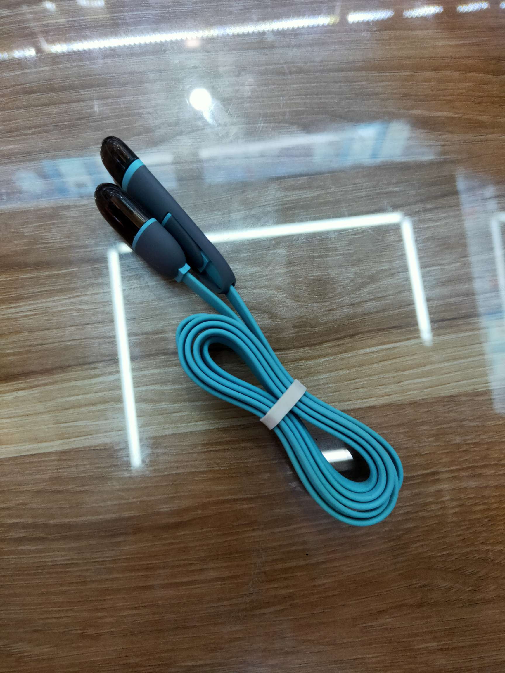Water blue data cable