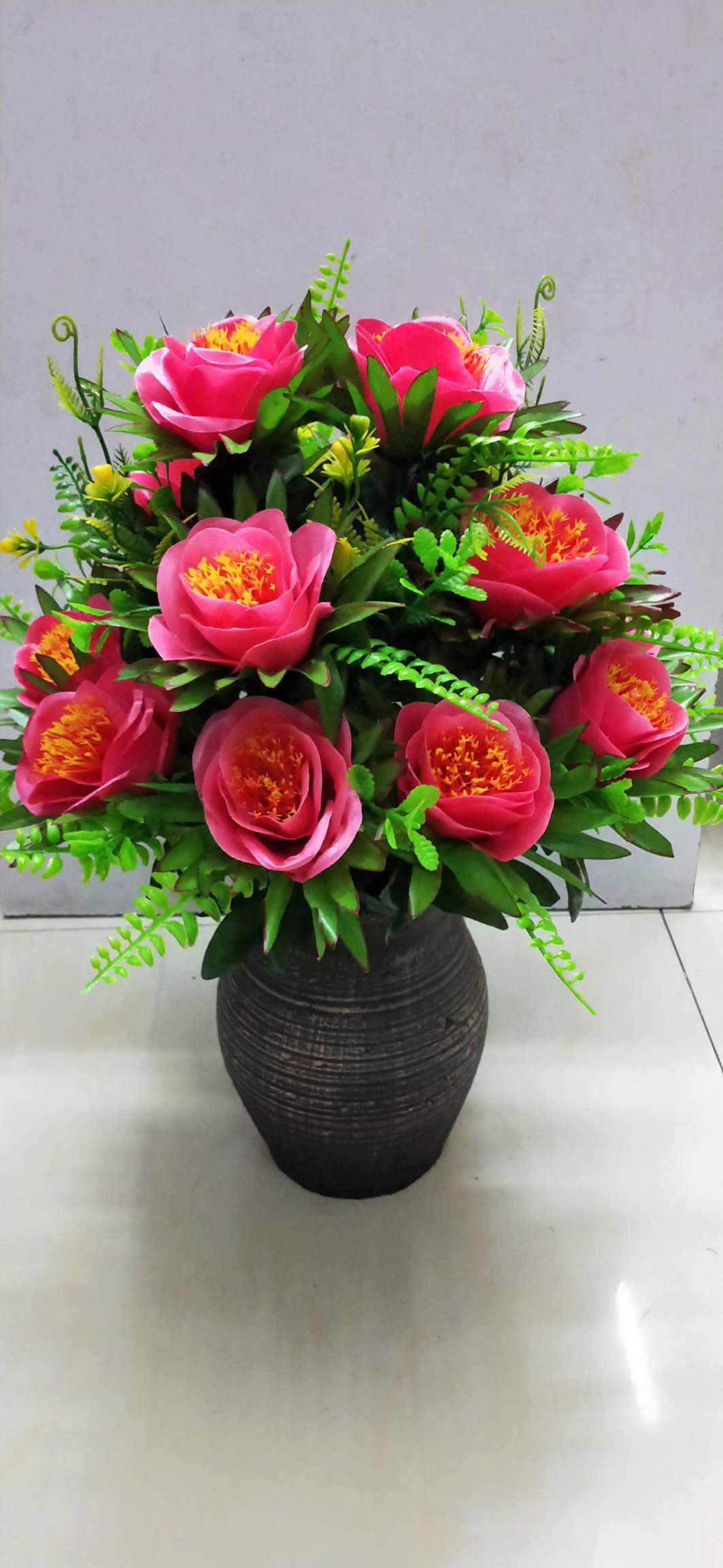 10 non-woven fabric peonies 1247845