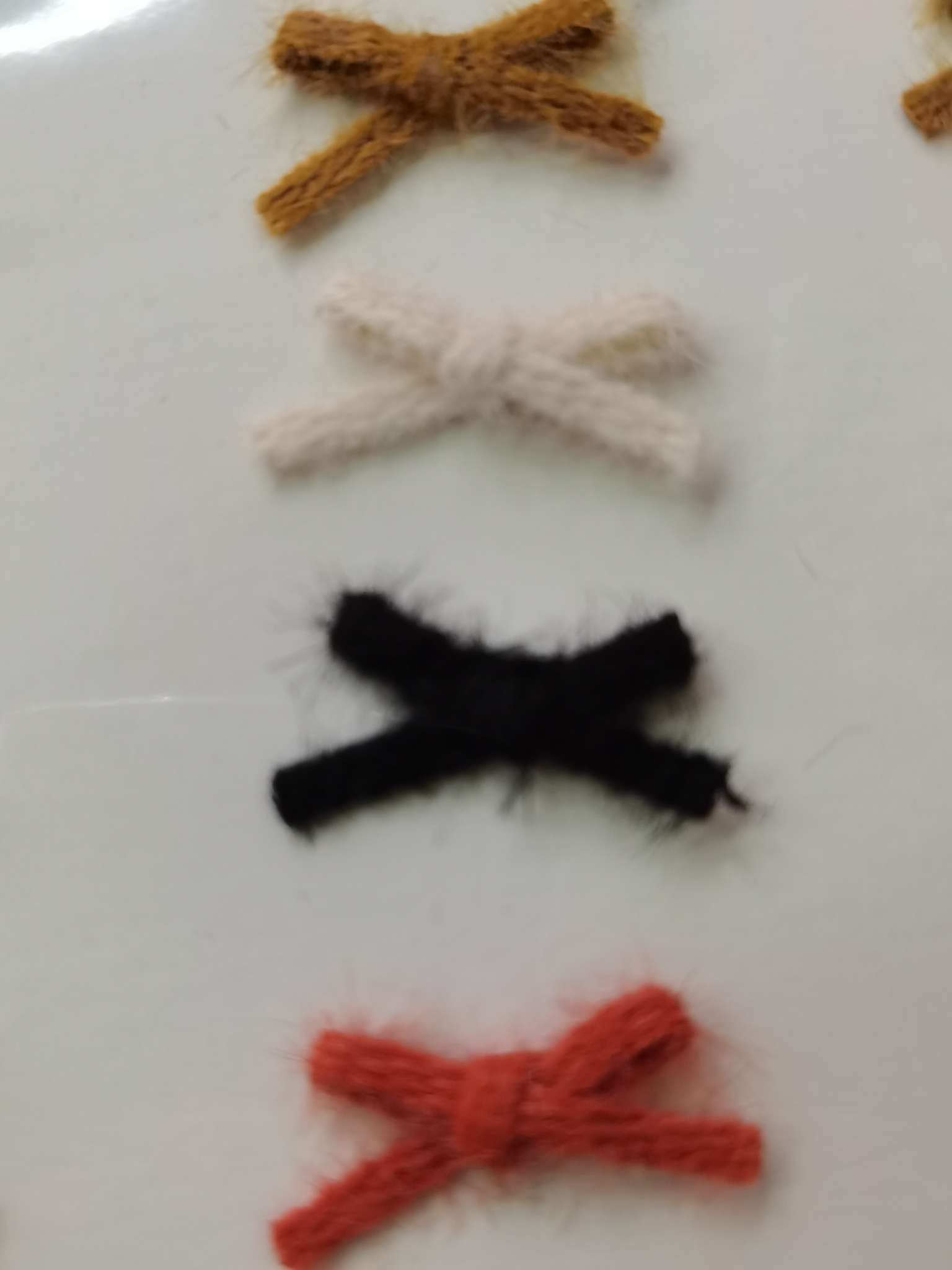 0.3韩国棉毛带蝴蝶结 纺织、皮革  纺织辅料  佳辉工艺 毛领图