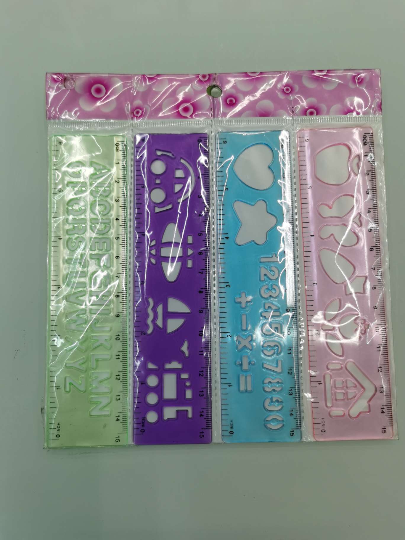 15cm four-piece set with a continuous ruler details Picture