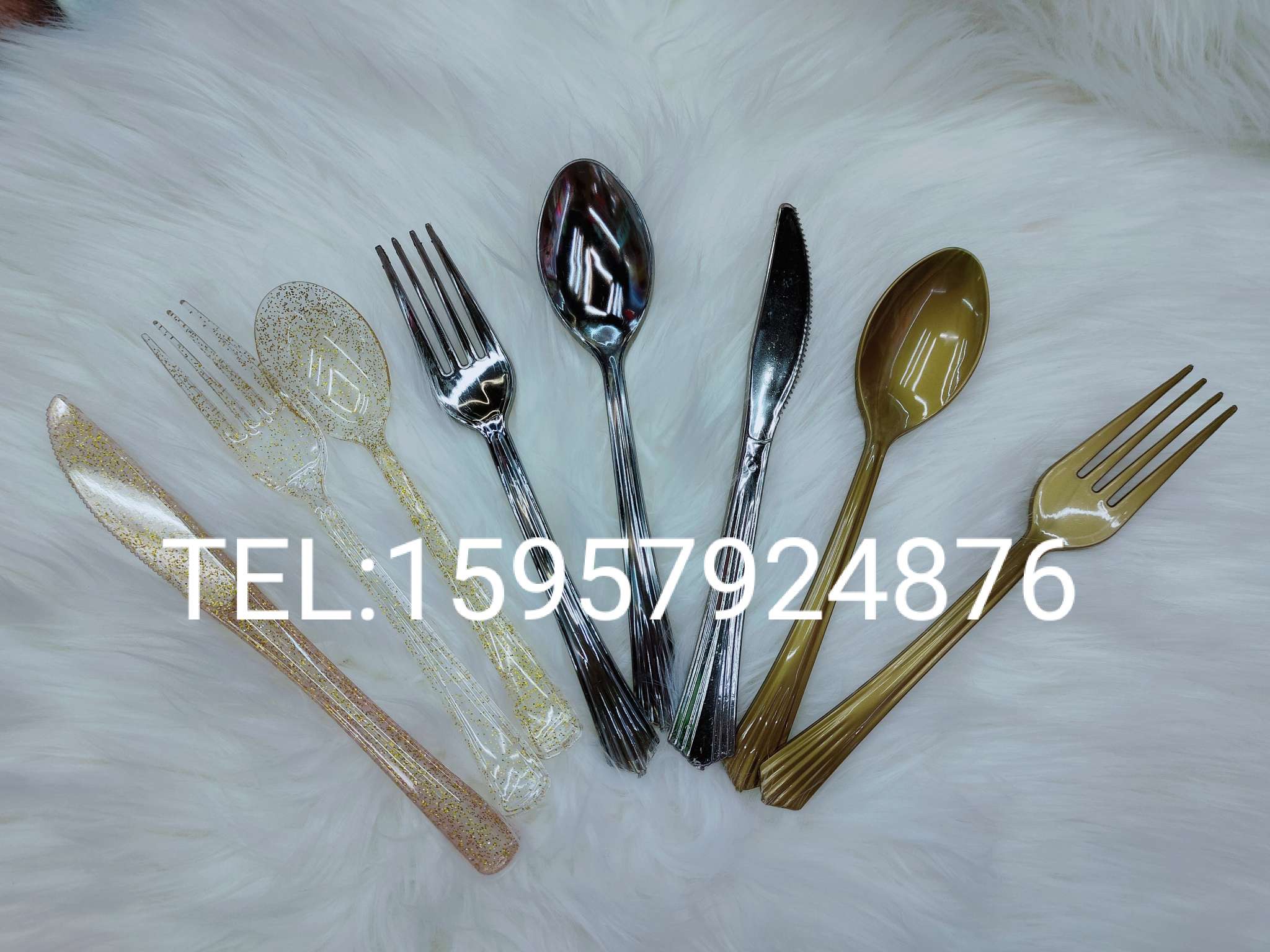 Disposable Electric Gold Plated Silver Cutlery Spoon Party Steakhouse Special 10-19Cm undefined