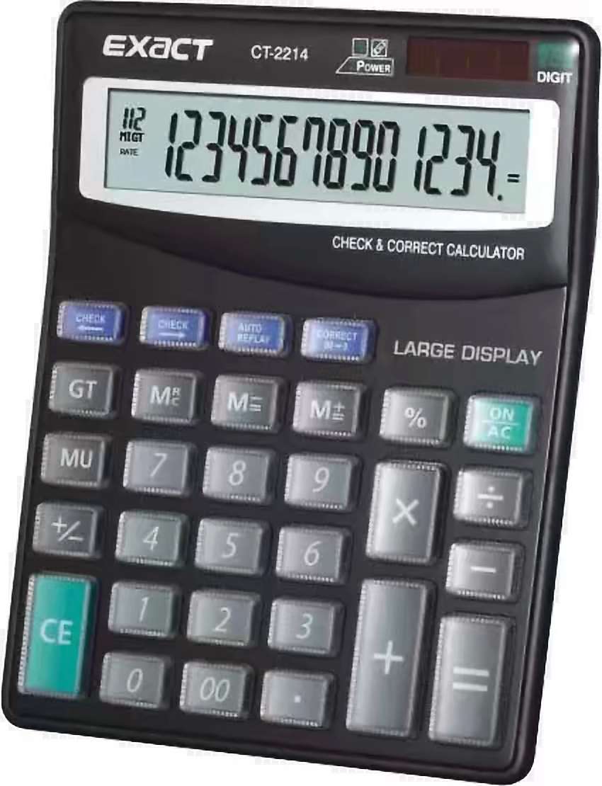 Eirate Solar Calculator EX-CT-2114 large financial accounting keypad calculator