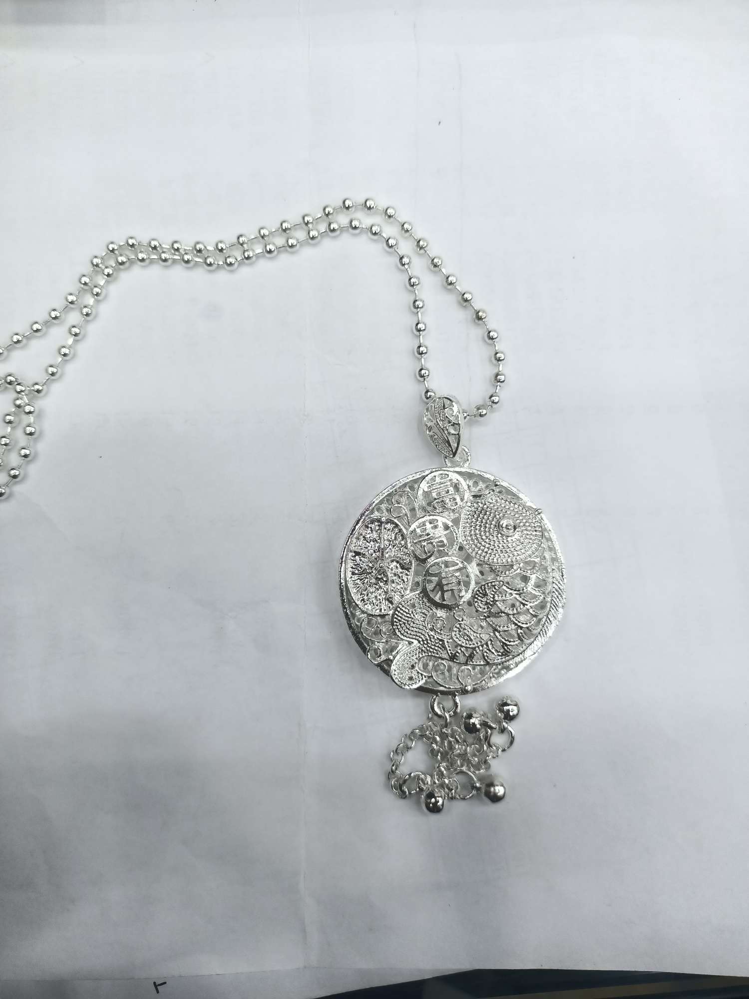 Minority Wind Disc Engraved Pendant Year After Year