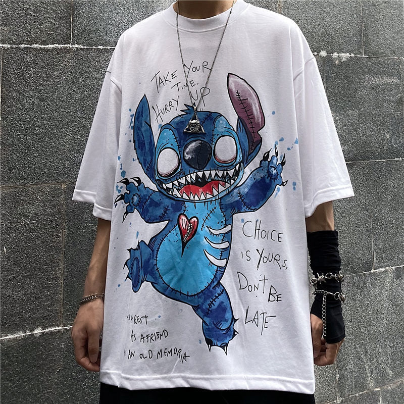 短袖t恤男士韩版潮流百搭白色纯棉体恤五分袖男生宽松潮牌夏装男w