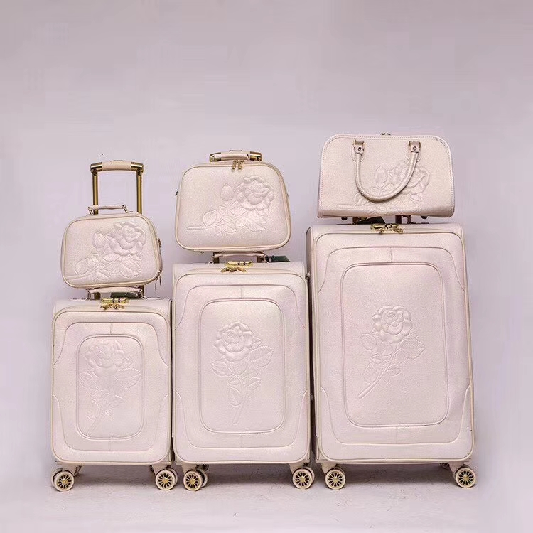 PU三件套 四件套 五件套 行李箱 拉杆箱 旅行箱详情图9