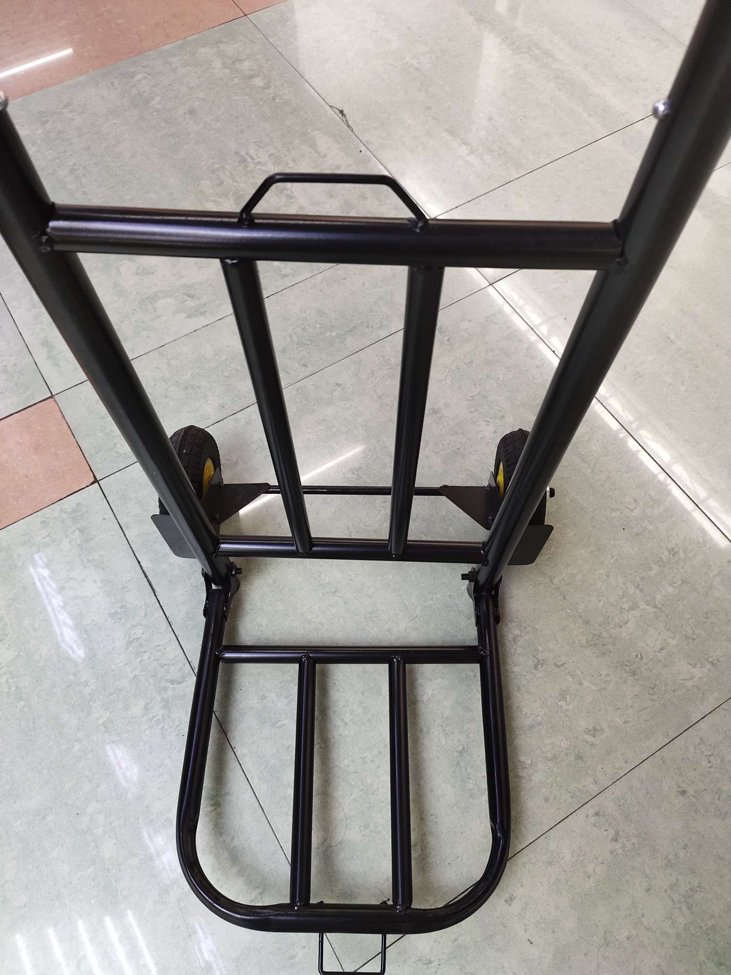 折叠手拉车家用买菜车小推车搬运购物拖车便携拉货拉杆车白底实物图