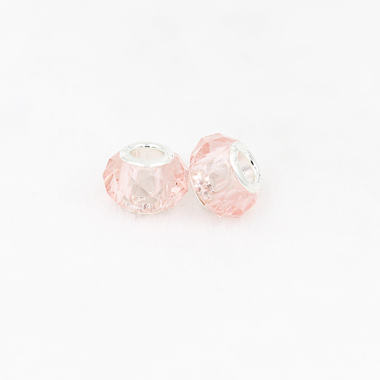 一鑫饰品手工DIY饰品 菱形精准切面水晶大孔珠 潘家风格手链散珠串珠8MM 10MM产品图