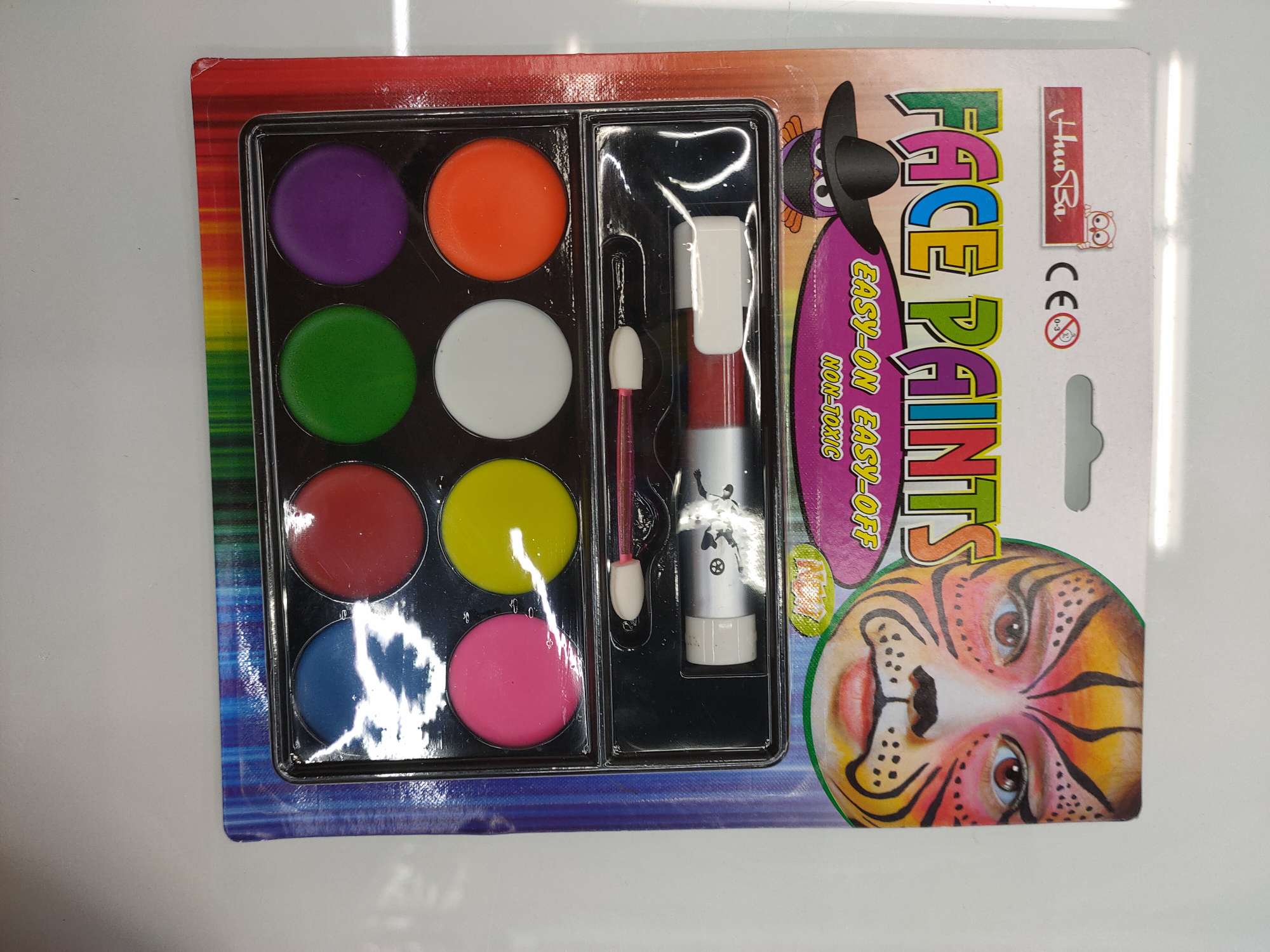 10色彩色脸彩办公商务通用材质环保安全无毒无异味