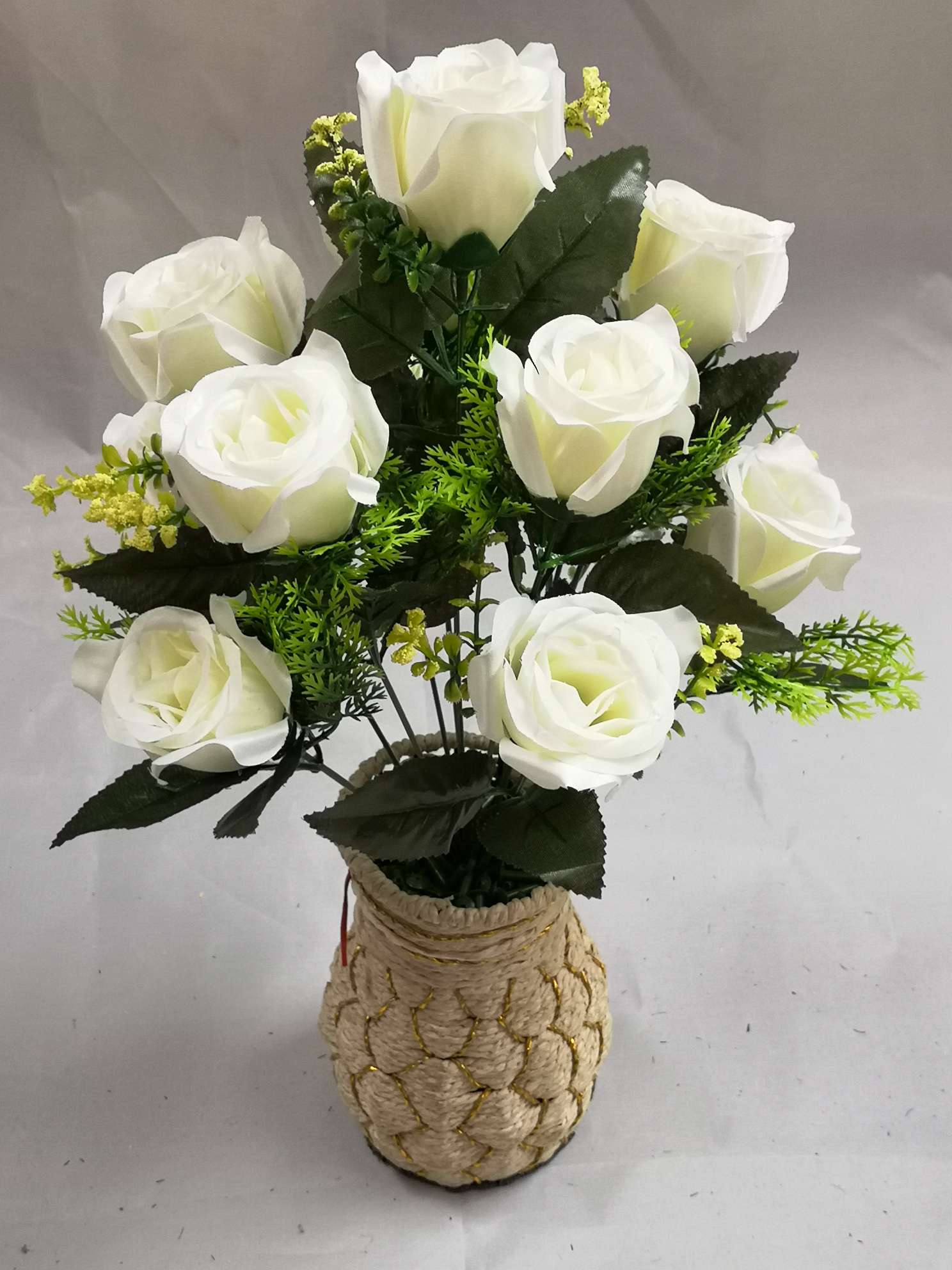 12头小新娘蕾白底实物图