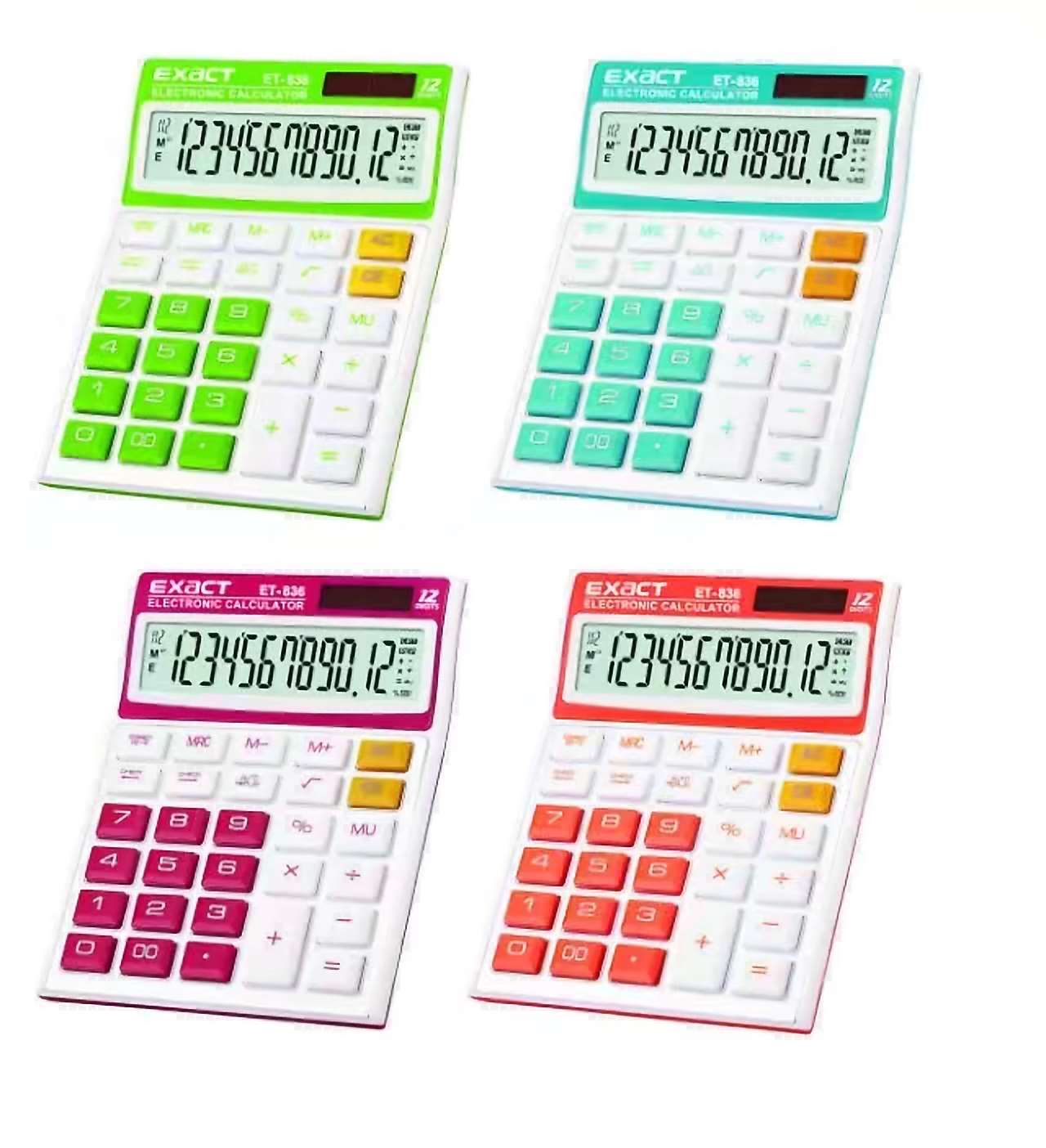 Eirate Solar Calculator EX-836 large 12 - digit keypad calculator for financial accounting thumbnail