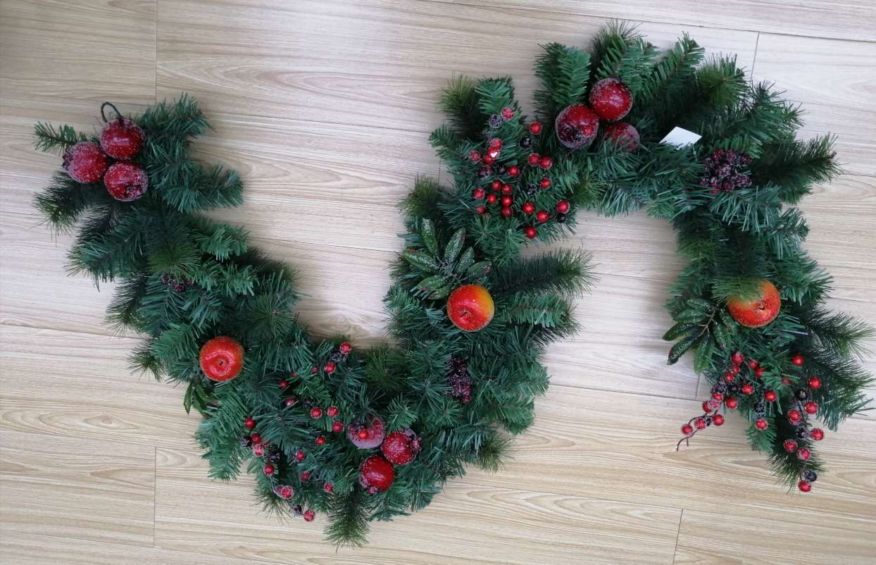 Ice strip Red fruit vine powder single white fruit forked fruit simulation plant 555