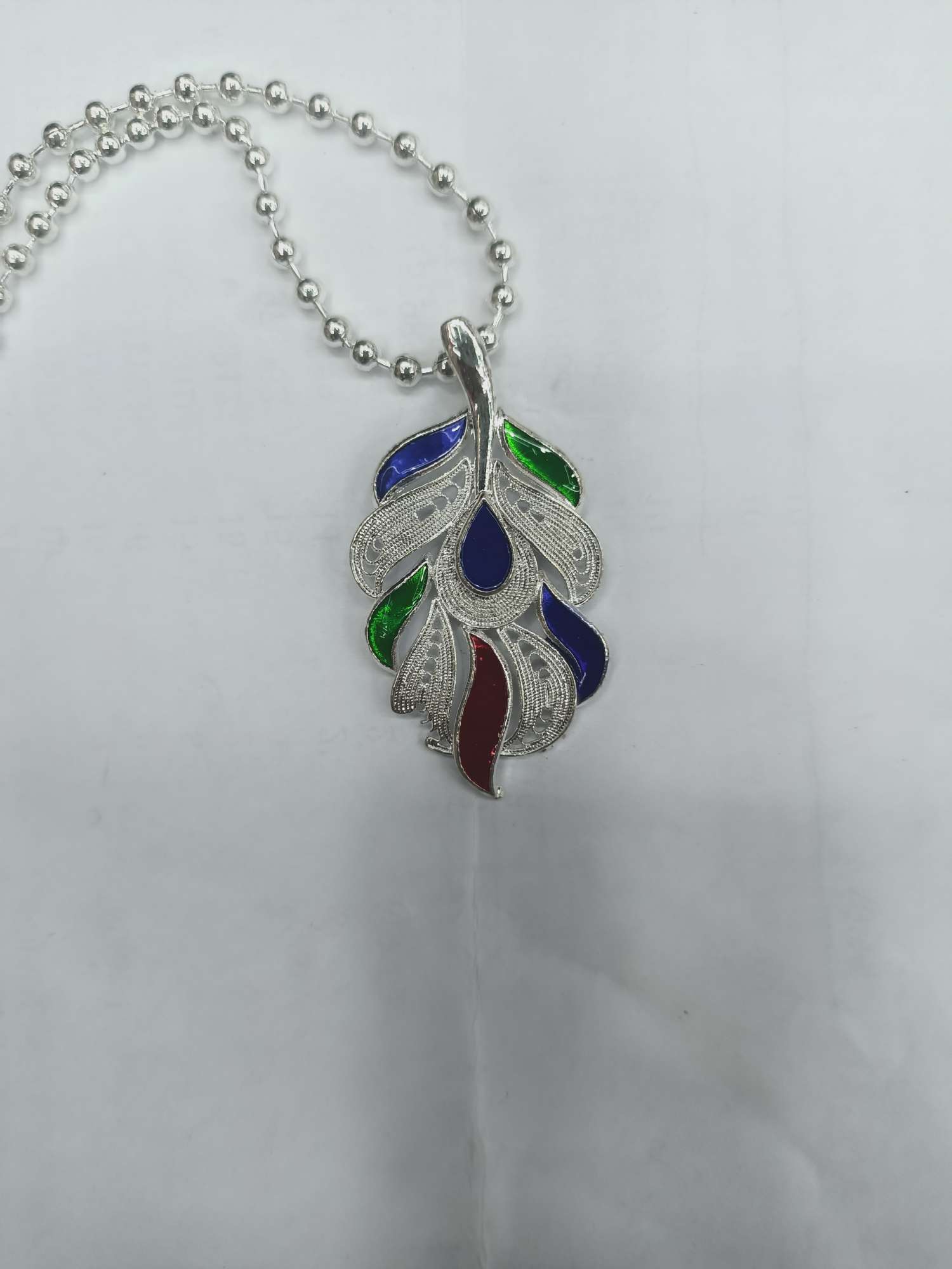 Minority Style Peacock Feather Pendant