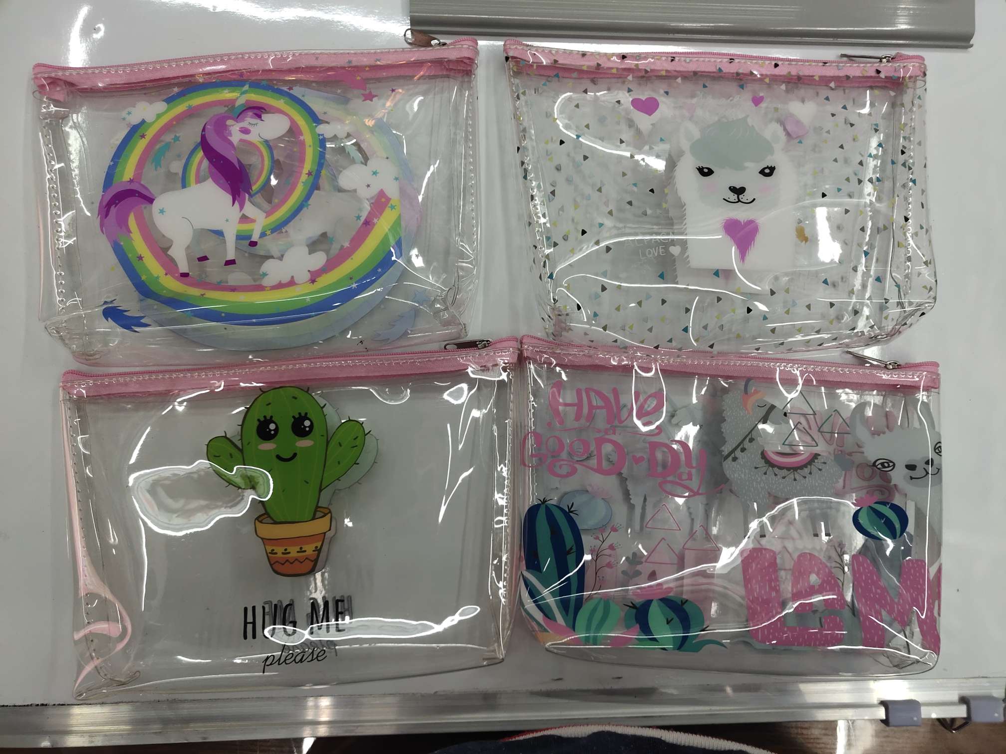 透明一字化妆包