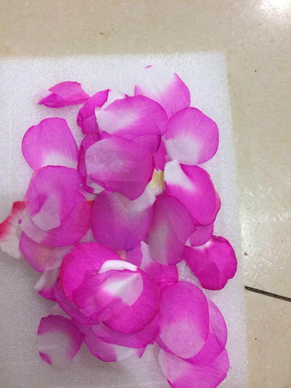 Pink paper petals Rain concierge flower filler