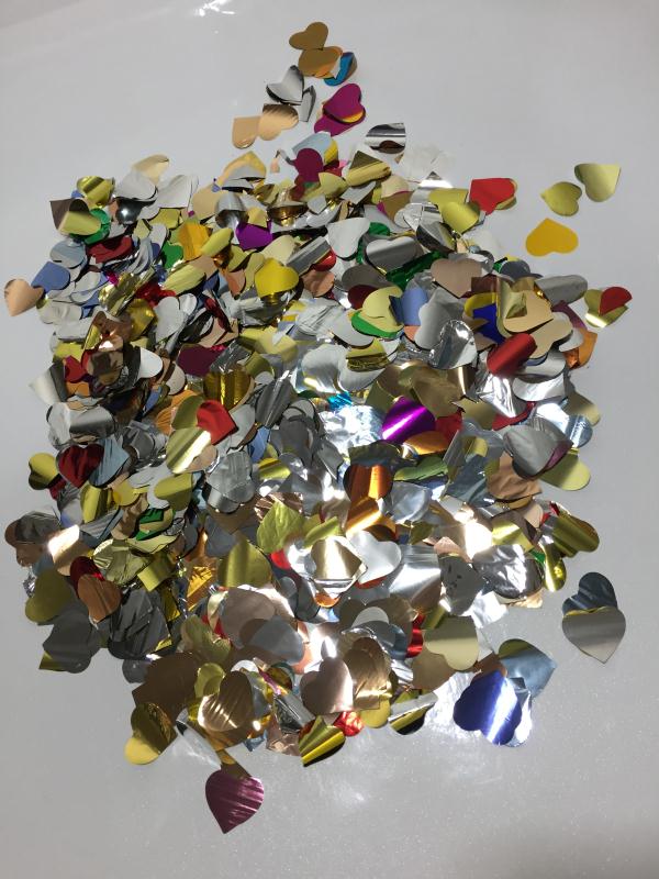 2CM单面混色爱心亮片产品图