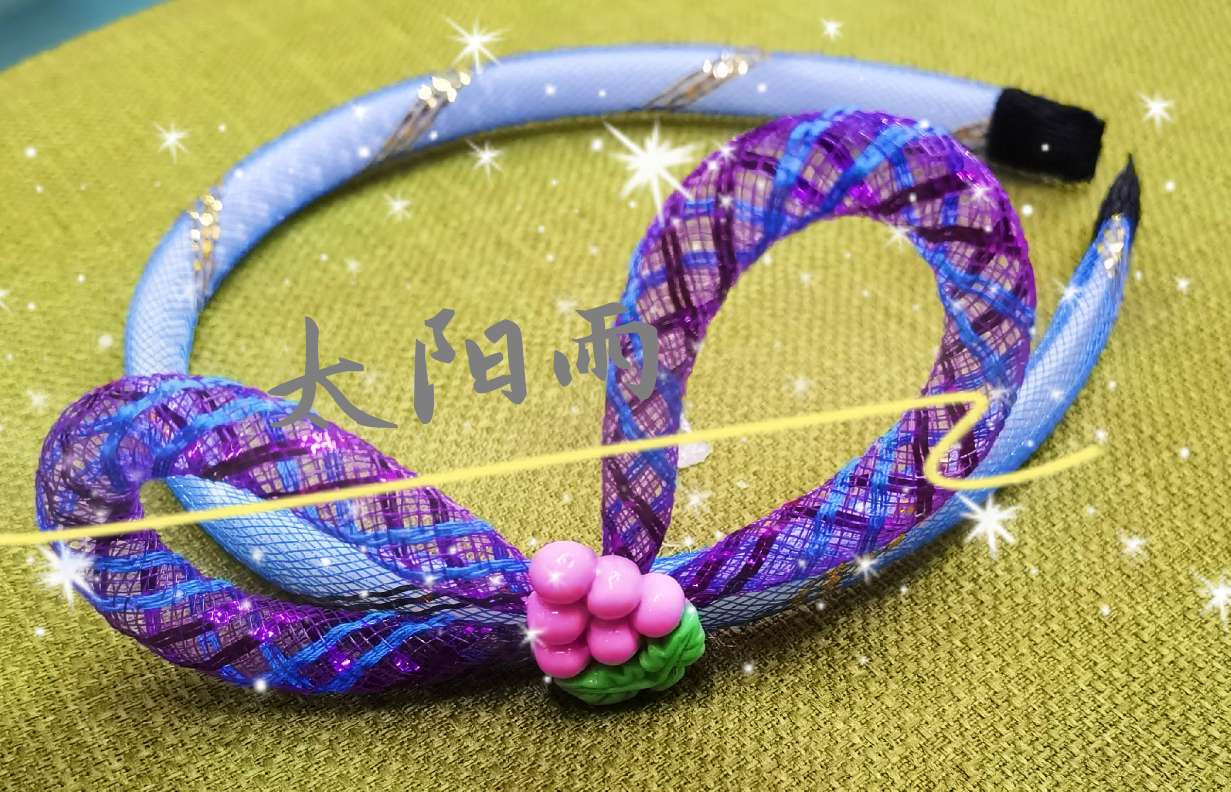 Manufacturers direct hair hoop handicrafts elastic yarn net DIY details Picture