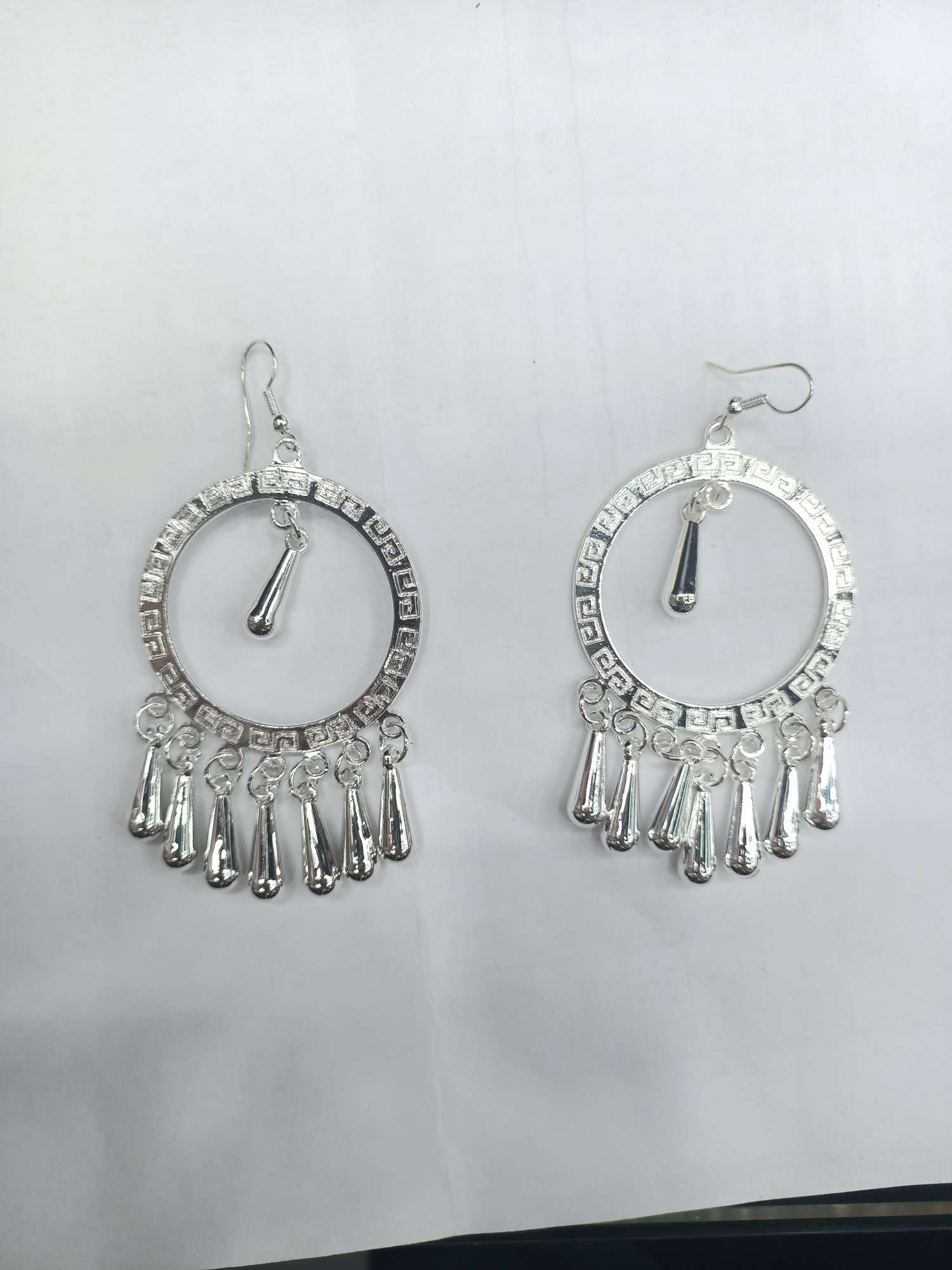 Minority wind silver ring bell earrings thumbnail