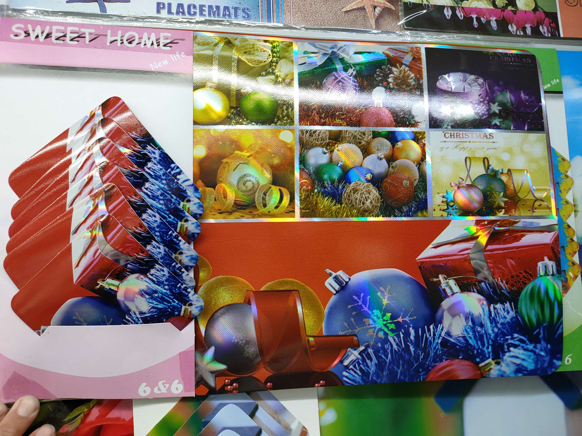 Christmas laser dinner mat thumbnail