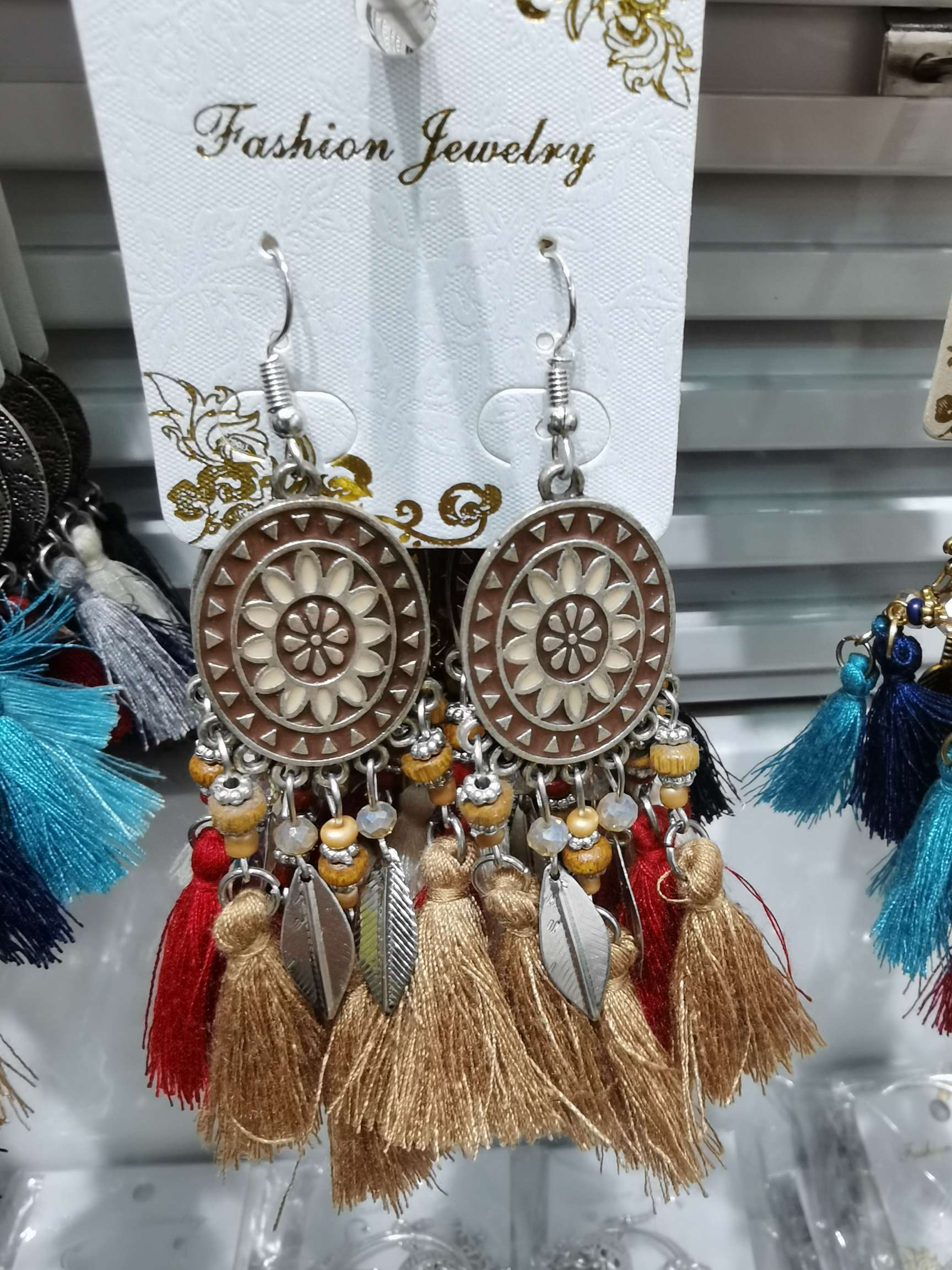 Bohemian earring coffee