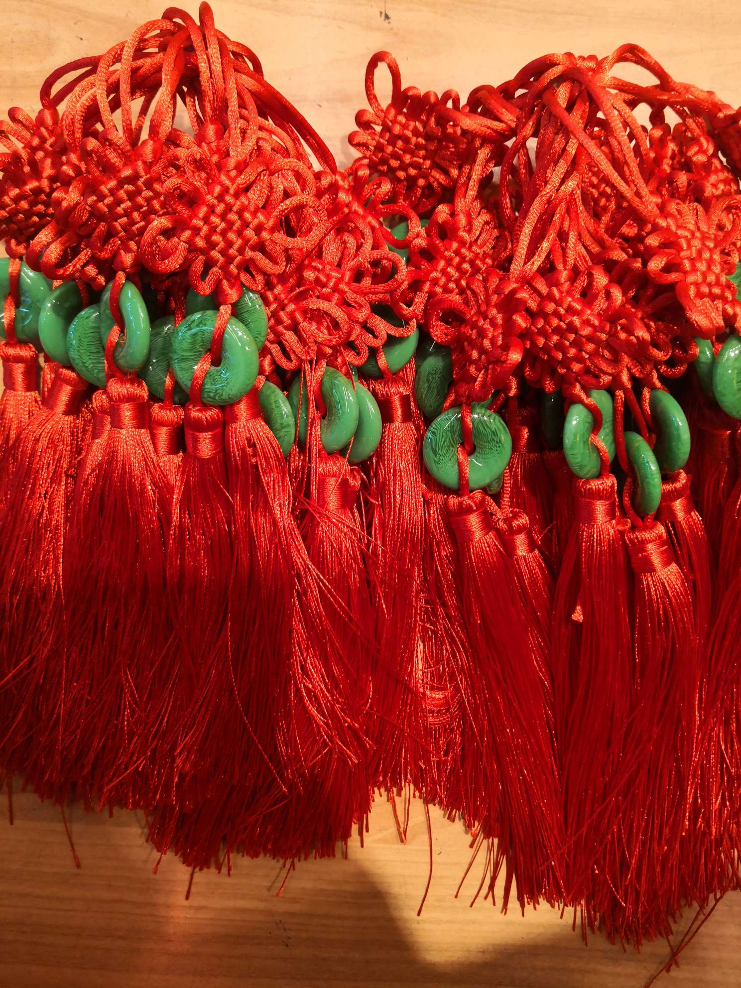 Bright Bright Decorative Dark Green Jade Knot 1 details Picture