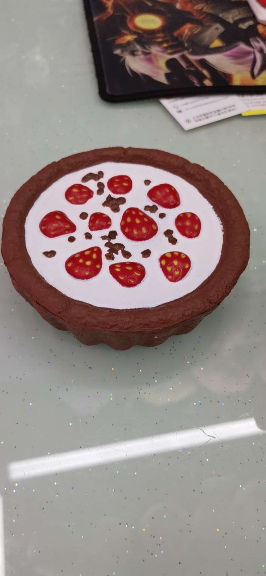 PU sea toys, cross-border domestic sales, release toys, wisdom toys, pinching fun, playing with toys, not popular new series of exported hot style products, amazon hot style strawberry pizza