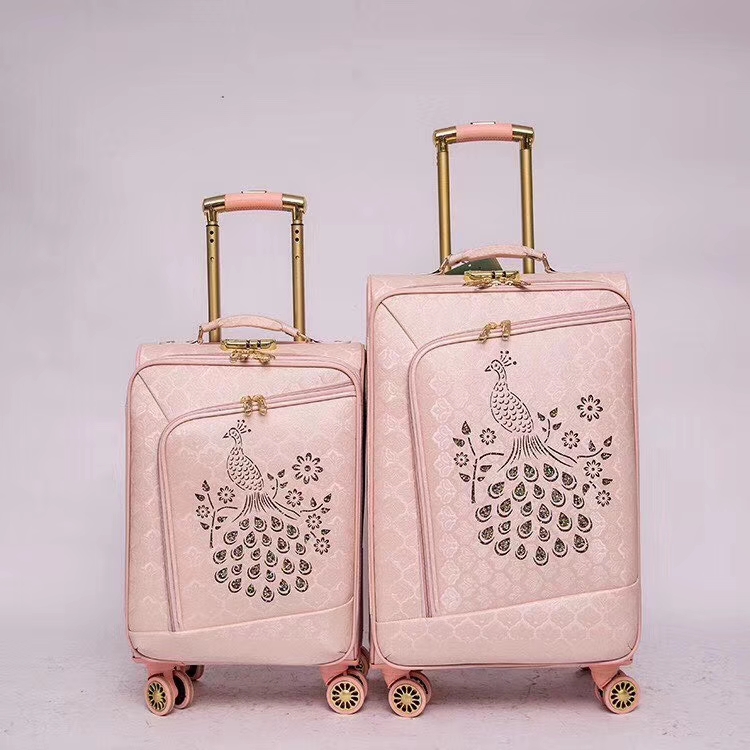 PU三件套 四件套 五件套 行李箱 拉杆箱 旅行箱白底实物图