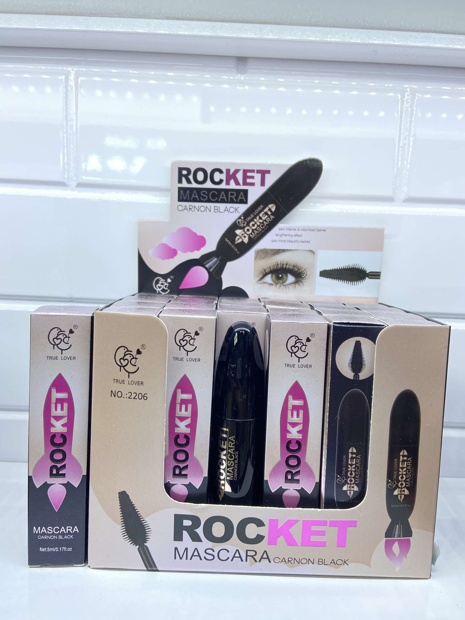 睫毛膏火箭款厂家直销彩妆用品脸部彩妆防水防汗不晕染