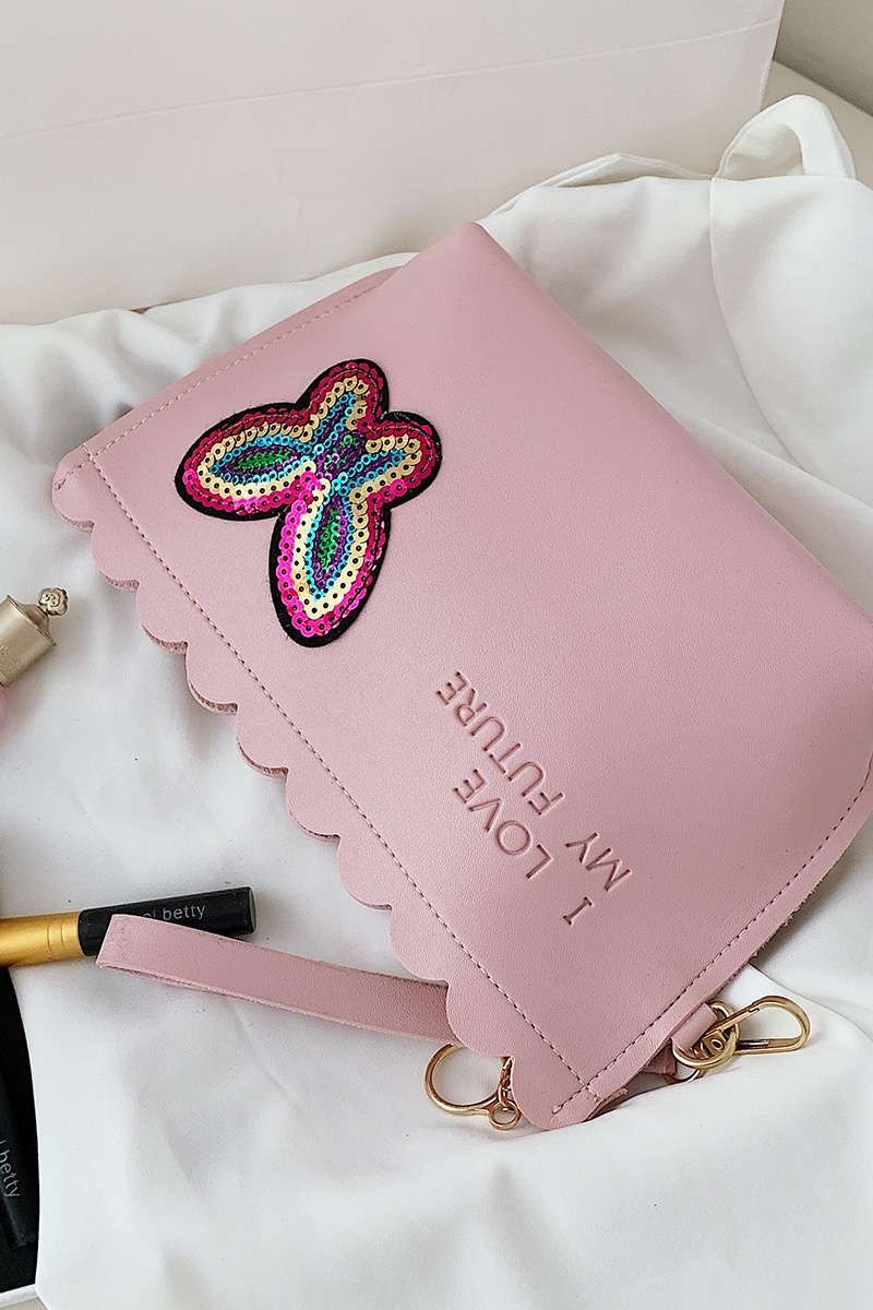 韩版波浪纹手拿包化妆包白底实物图