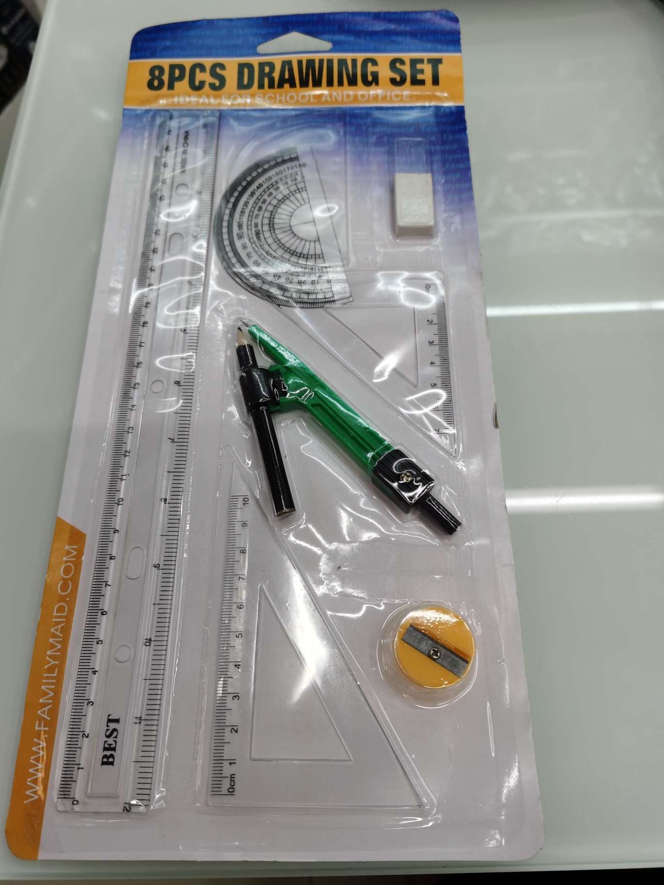 8PCS compass and ruler set details Picture