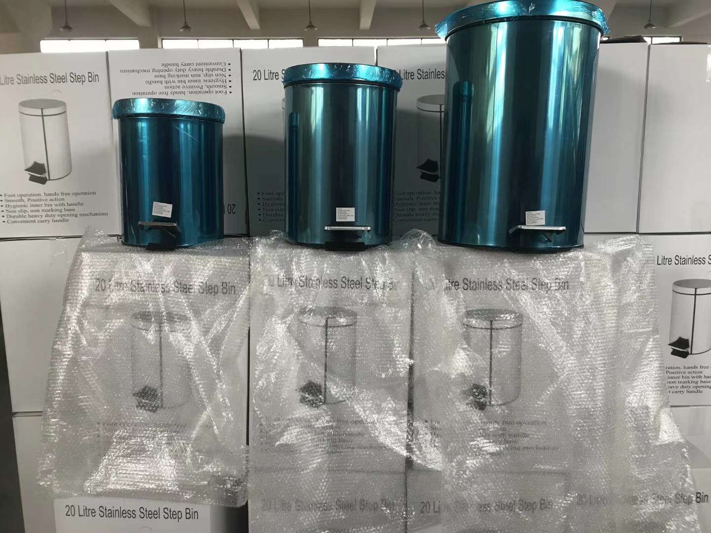 8L不锈钢垃圾桶细节图